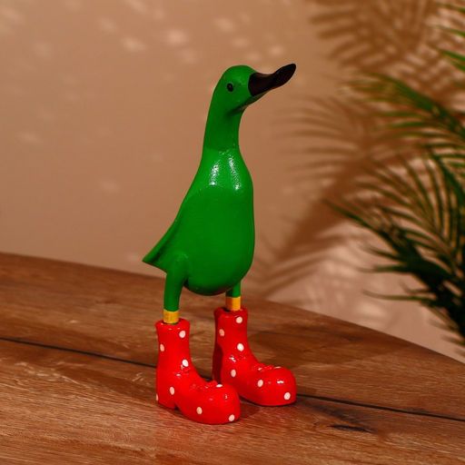 Сувенир «Утка зелёная», 27 см, дерево