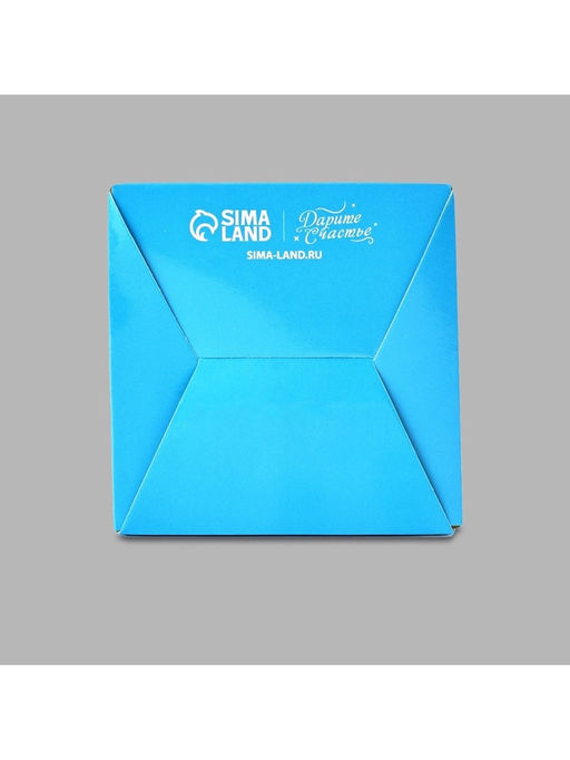 Цена за 5 шт. Коробка для капкейков, кондитерская упаковка, 1 ячейка «Голубой градиент», 9×9×11 см
