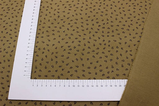 Теплый хлопок Ноктюрн цв.коричневый песок с оливковым оттенком, ш.1.50м, хл-100%, 160гр/м.кв - Купава фото 3