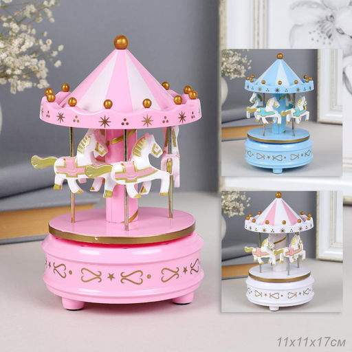 Шкатулка музыкальная Карусель 17х11 см / YR-106 /уп 36/72/ - Галеонтрейд фото 2