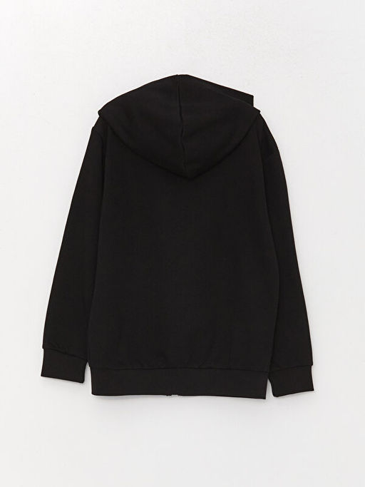 Kap??onlu Basic Uzun Kollu Erkek ?ocuk Fermuarl? Sweatshirt - Waikiki фото 2