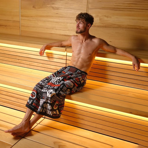 Полотенце для бани «Похвала» мужской килт 80×150 см, 100 % хл, вафельное полотно