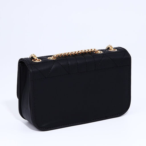 Сумка-мессенджер на клапане, цвет чёрный - Simaland фото 4