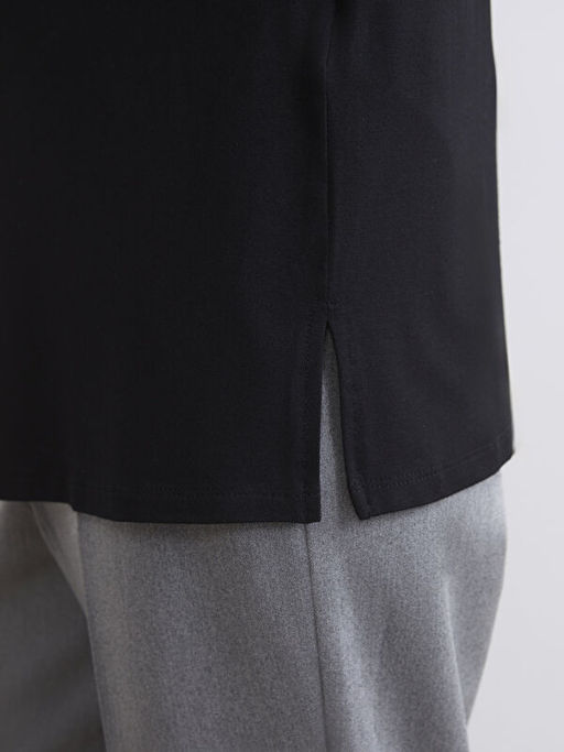 Bisiklet Yaka Desenli Bluz