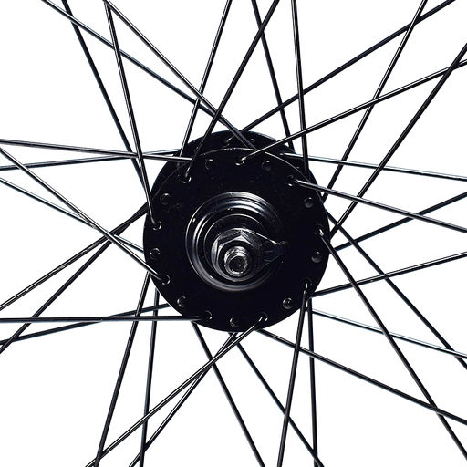 Колесо велосипедное 26" переднее, алюминий, диск 6-болт, с гайками