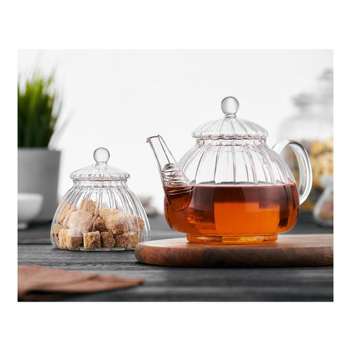 Сахарница с крышкой Walmer Wave, 0.4 л, цвет прозрачный  фото 4