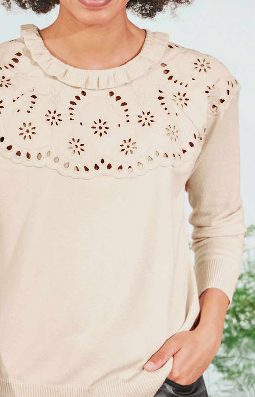 Пуловер, бежевый - Linea tesini фото 5