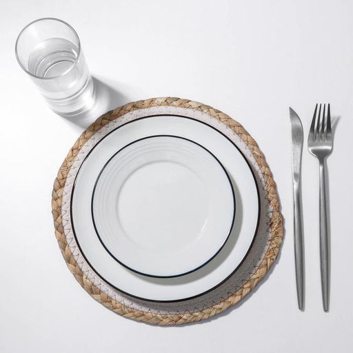 Салфетка сервировочная на стол Доляна Мэг, 2525 см, цвет белый  фото 3