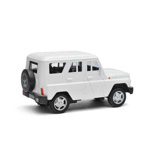 Машина металл UAZ Хантер длина 10,5 см, инерция, белый