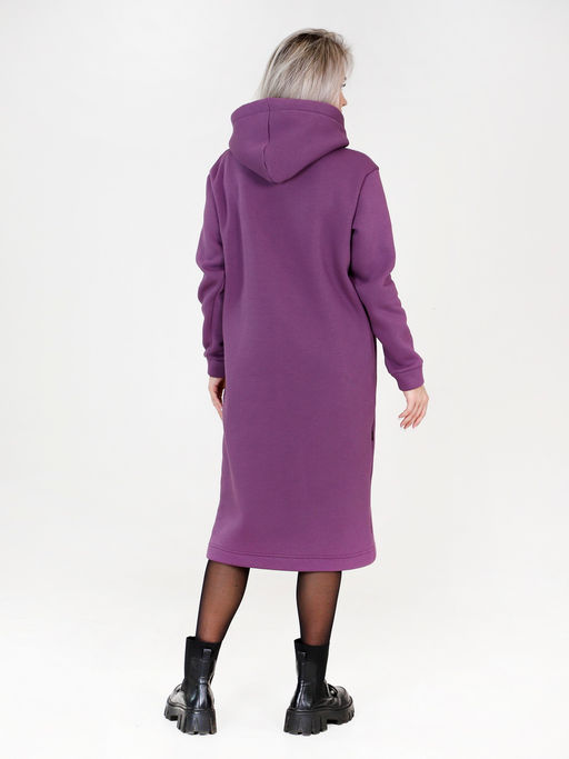 Платье женское П-162 (футер 3х нитка с начесом) Индиго - Elenatex фото 5