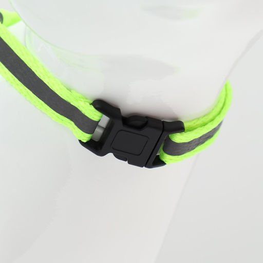 Комплект для кошек светоотражающий,ширина 1 см,шлейка 21-35 см,поводок 120 см, зелёный - Пижон фото 6