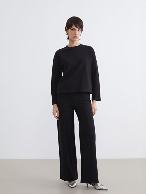 Bisiklet Yaka Kad?n Sweatshirt