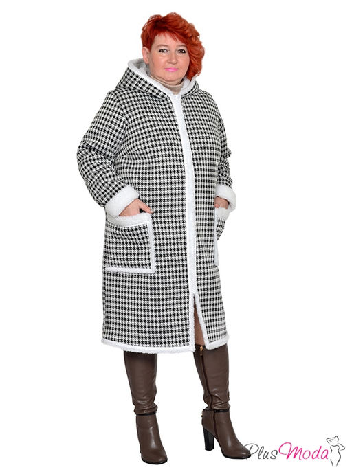 Жакет-пальто Модель №1787 размеры 44-84 - Plusmoda фото 4