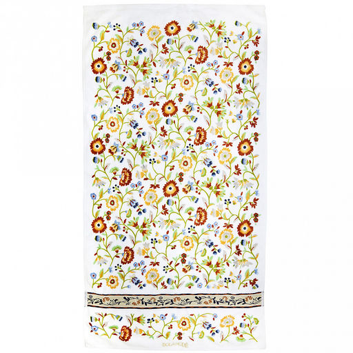 "Япония-2021" Полотенце махровое 70х140см, плотность 300гр/м2, 100% хлопок, с вышивкой, "Васильки", синий, Bolangde (Китай)