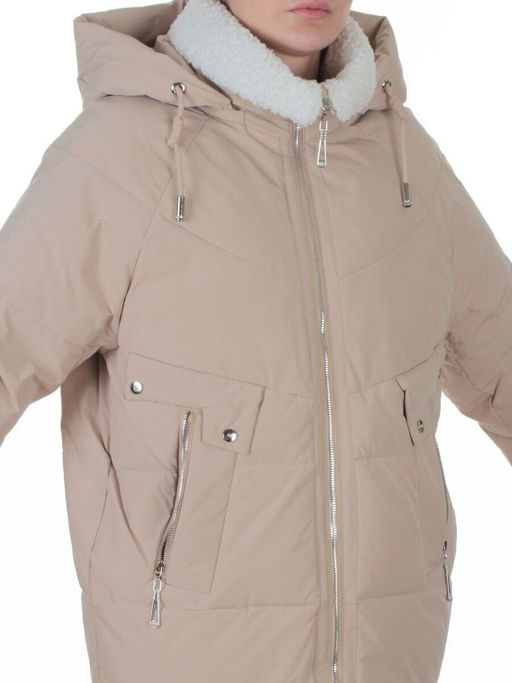 23211 BEIGE Куртка зимняя женская (150 гр. холлофайбер)