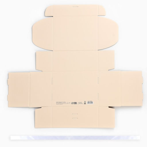 Коробка подарочная складная, упаковка, «Бежевая», 22×16.5×10 см