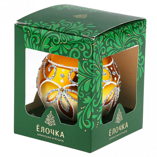 Елочная игрушка шар стеклянная Откровение д7,5см, ручная художественная роспись, цвета микс, подарочная упаковка (Россия) - Домашняя Мода фото 4