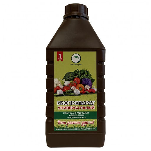 Биопрепарат "Росток Грин" универсальный 1л (Гумат калия+Фитоспорин+Биоприлипатель)