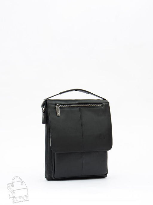 Сумка мужская кожаная 7618Z black Zinimsk