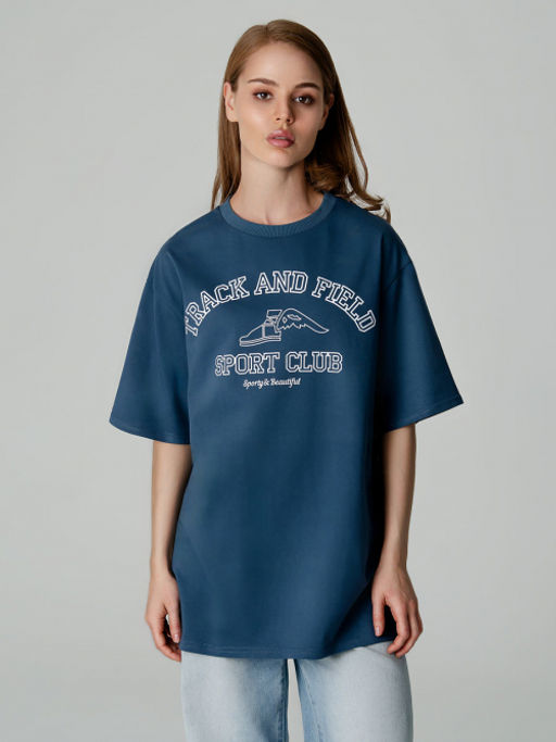 Арт. 3188 Футболка женская оверсайз 42-48 (4 шт) Цвет:изумрудный - Калинка фото 3