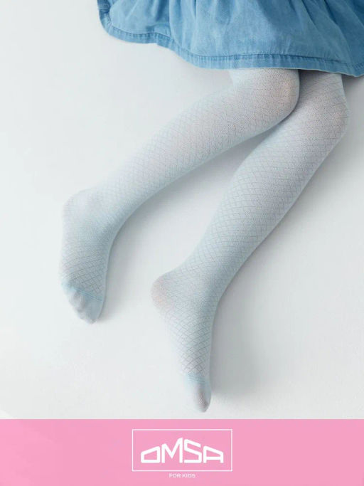 OMSA kids Collant 12A02-1 с ажур рис без пятки - rosa  фото 14