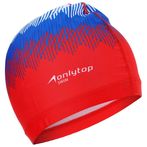 Шапочка для плавания взрослая ONLYTOP Rus, тканевая, обхват 54-60 см
