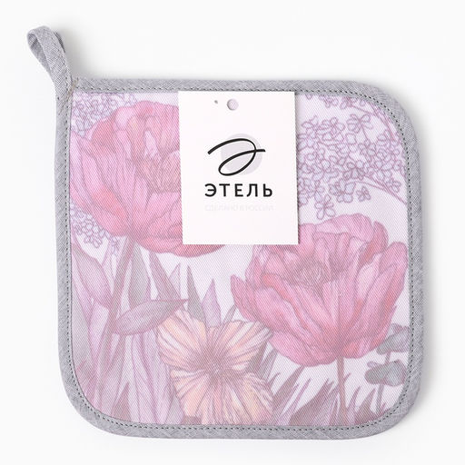 Набор прихваток Этель Poppy fields, 2 шт., 19?19 см, саржа, хлопок 100%, ватин 250 г/м?