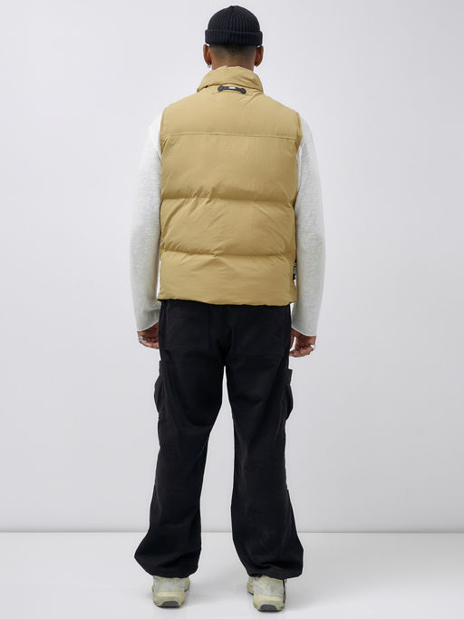 Жилет мужской утепленный спортивный бежевого цвета 15322B - Mtforce фото 5