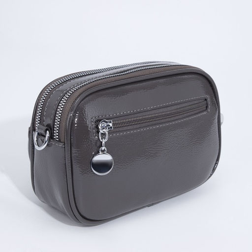 Сумка кросс-боди на молнии, цвет серый - Simaland фото 2
