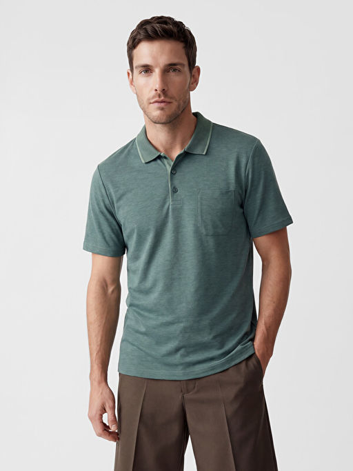 Polo Yaka Pike Erkek Ti??rt