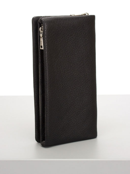 LACCOMA клатч 7513-черный натуральная кожа  фото 2