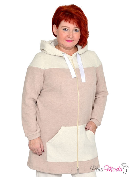 Толстовка Модель №1426 размеры 44-84 - Plusmoda фото 5