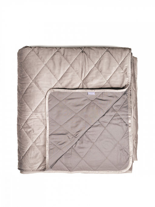 Покрывало велюр 260x260 светло-коричневый велюр - Lucky фото 3