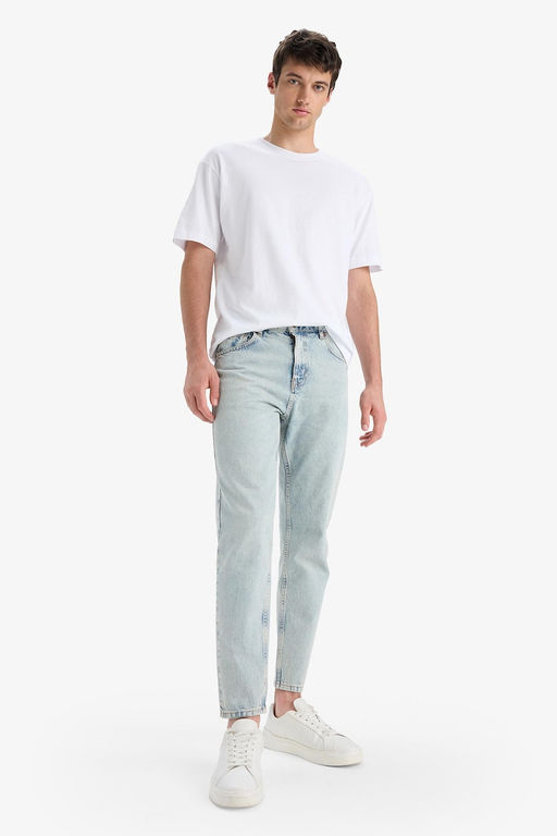 %100 Pamuk Slim Fit Y_ksek bel Dar pa_a Jean Pantolon - Defacto фото 2