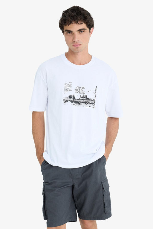 Kargo Fit Gabardin Bermuda _ort - Defacto фото 5