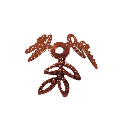 Zlatka Розетка для бус DC-006/5 15 мм 2 мм 5 шт №05 под медь