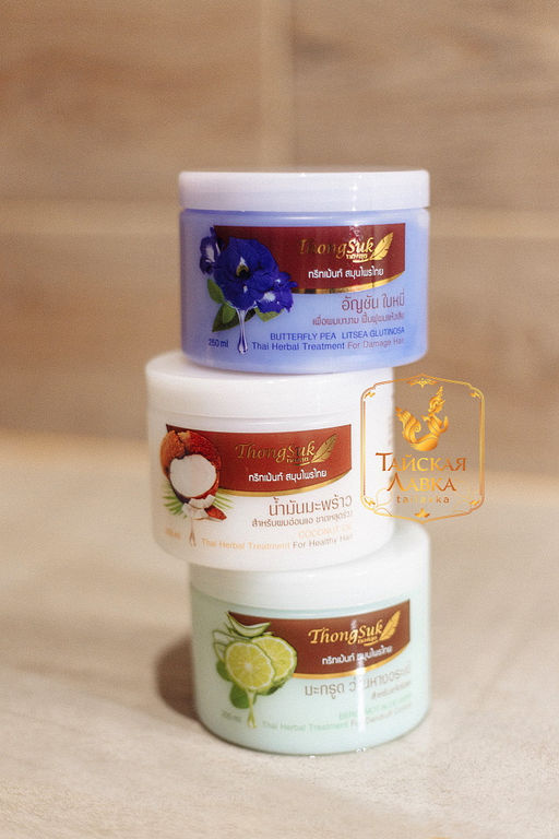 Маска д/волос Увлажняющая и Оздоравливающая Кокос THONGSUK, 250 мл - Тайская лавка фото 12