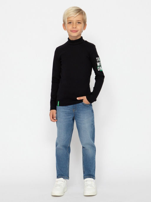 CRB wear/CWKB 63710-22-387 Водолазка для мальчика,черный/Ex.Cherubino  фото 3