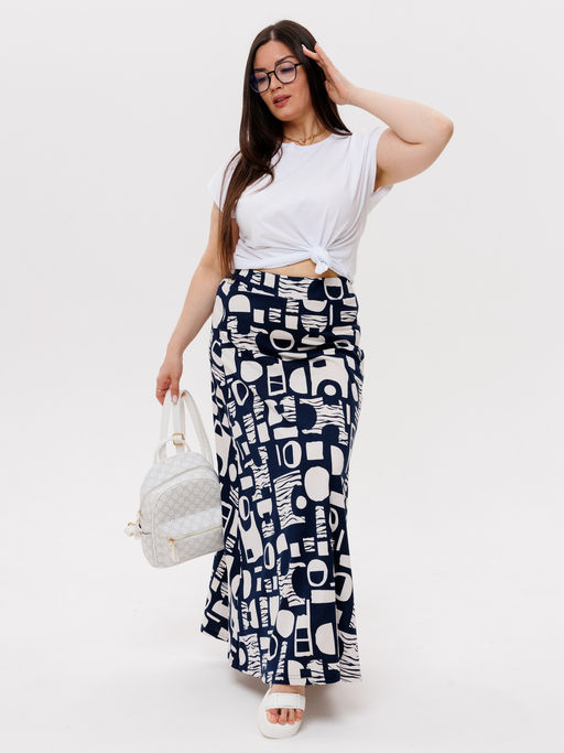 Юбка женская Ю-13 (кулирка) Темно-зеленая - Elenatex фото 9