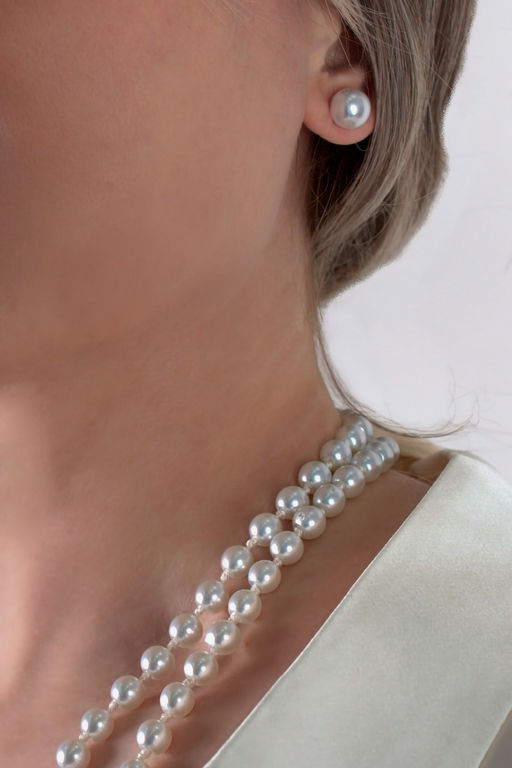 3в1:Сотуар жемчуг+Пусеты жемчуг+Подарок