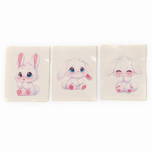 Цена за 2 шт. Антистресс сквиш мялка «Зайка», с наклейки, в пакете