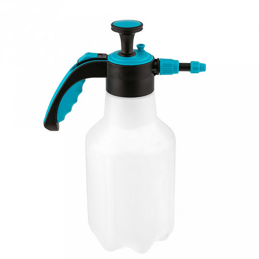 Опрыскиватель-распылитель садовый, помповый 2л, д12,7см h33,5см, с клапаном, с мерной шкалой, д/горла 5,3см, усиленная ручка, пластик, упак. п/эт (Китай)