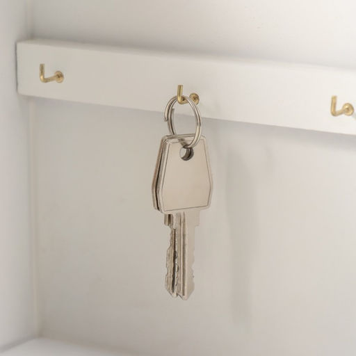 Ключница настенная Сакура и самурай, дерево, 6 крючков, 26.5?20.8?6.3 см