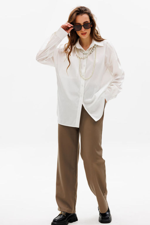 Рубашка NIKVA н531-2 сливочный  фото 2