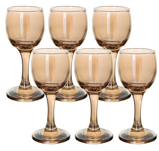 ME134-05 Набор 6-ти рюмок д/ликера "Золотистый мёд" 60 мл (х8)