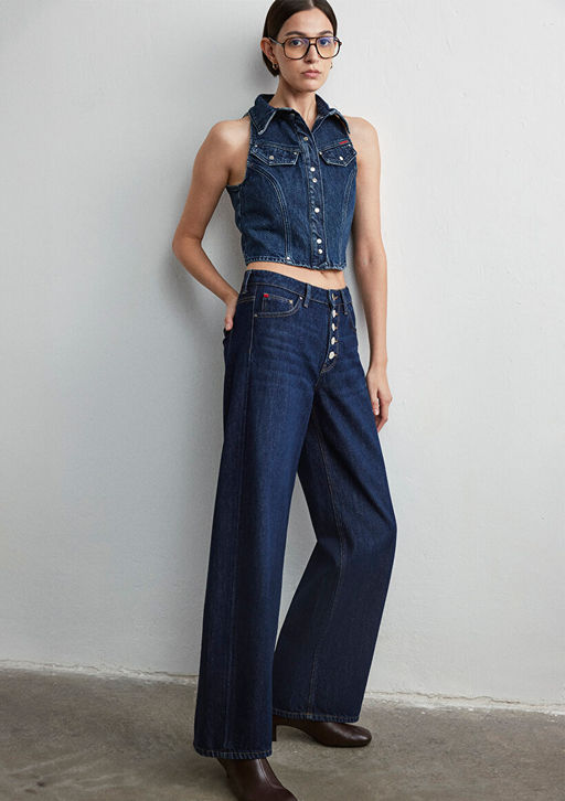 Siena Button Up Iconic Rinse Jean Pantolon