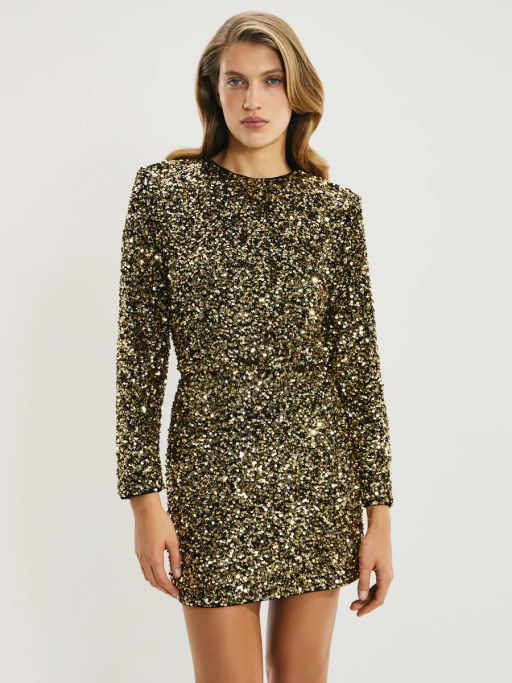 Платье мини из пайеток / Zarina