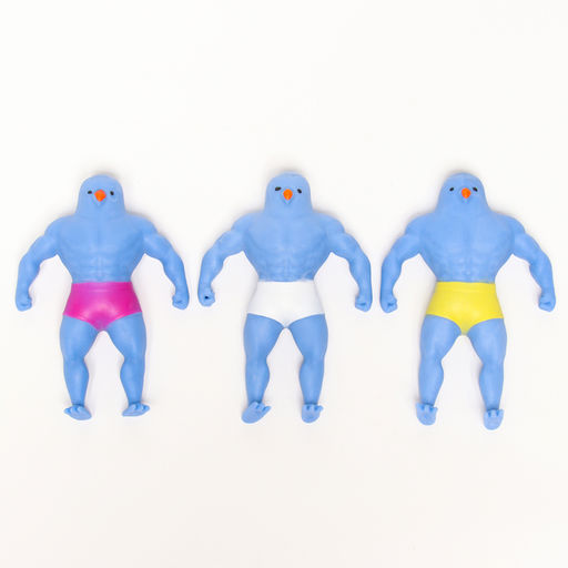 Антистресс игрушка - тянучка «Утка атлет», мялка с песком, МИКС