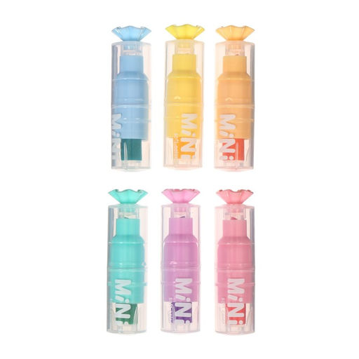 Набор маркеров текстовыделителей 6 цветов, Конфетки МИНИ, в пластиковом пенале - Simaland фото 2