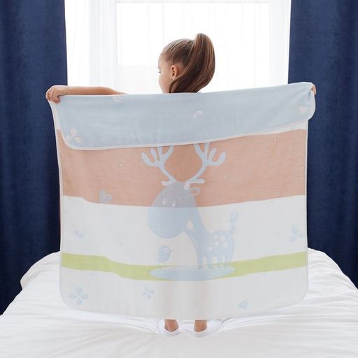 Полотенце детское Крошка Я Оленёнок 95х1005 см, цвет голубой, 100% хлопок, 280 г/м2  фото 17